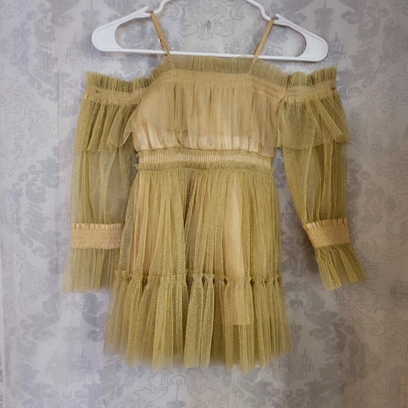 Ooh! La La Couture Girls Gold Sparkle Every Dress Size 5 and 4T - Picture 10 of 16
